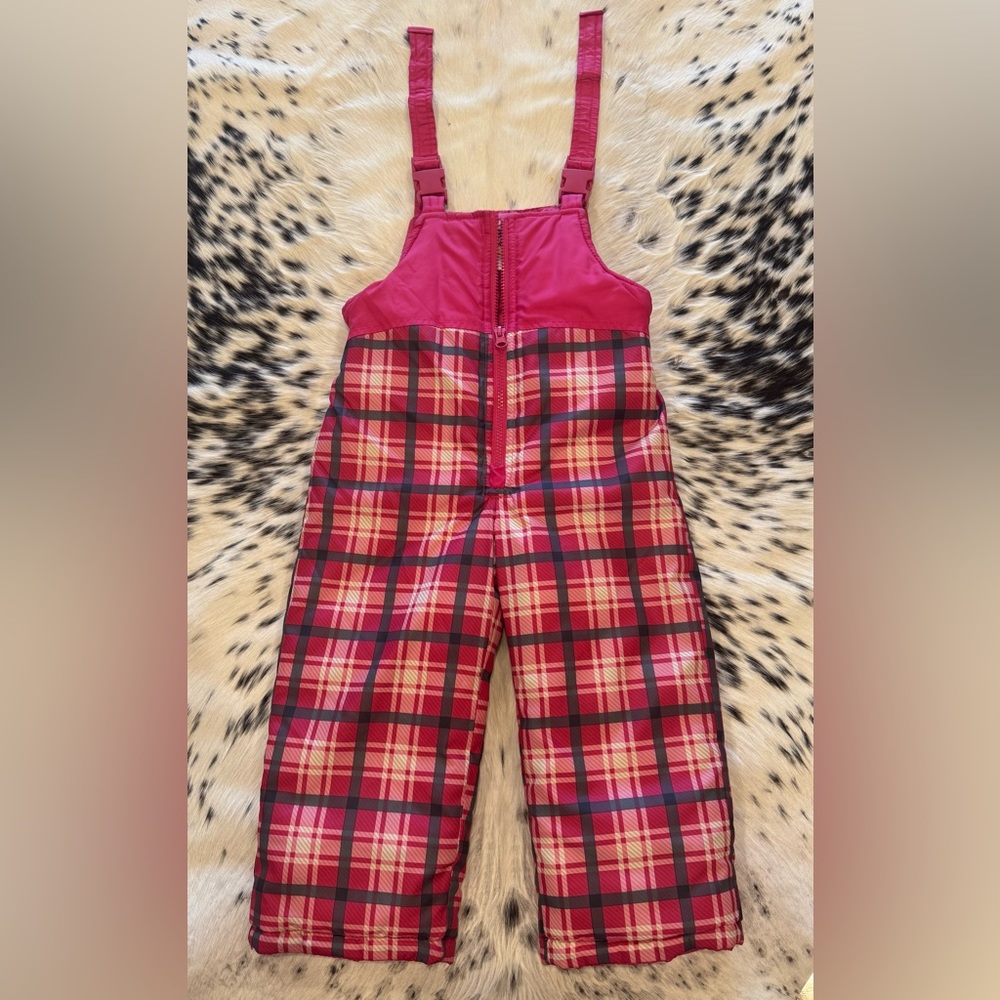 Oshkosh Plaid Toddler Snowsuit Overalls